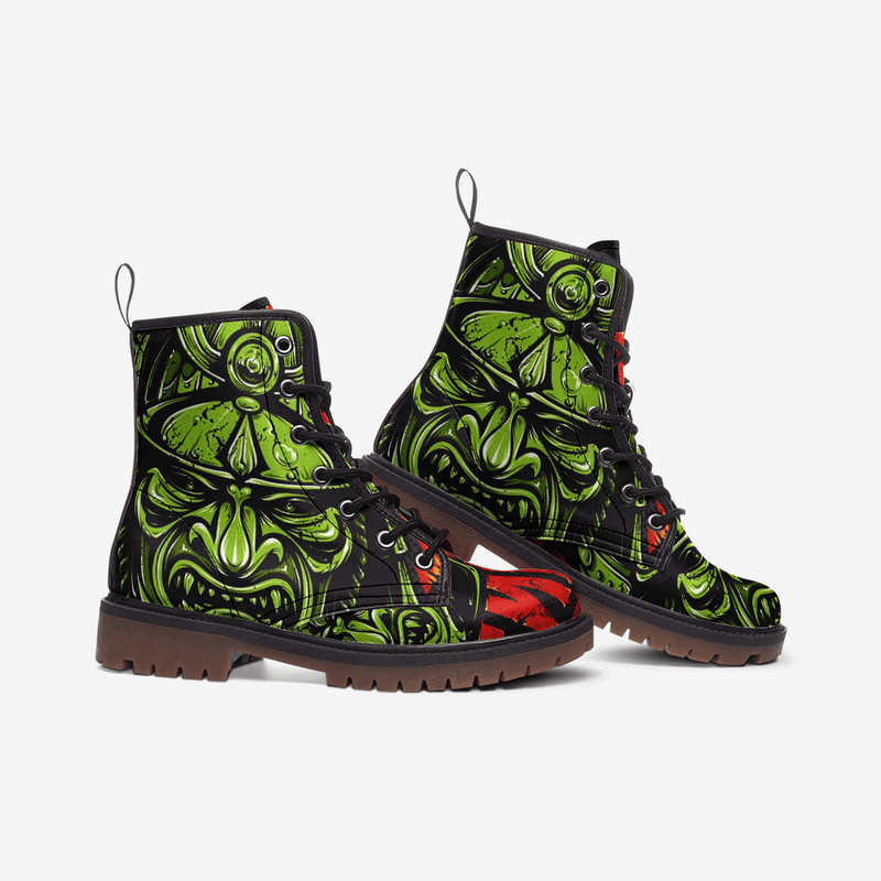 Green Samurai Casual Leather Lightweight boots MT - TheRepublicStudio