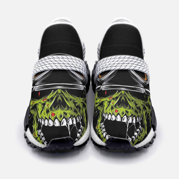 Zombie biker head Unisex Lightweight Custom shoes - TheRepublicStudio