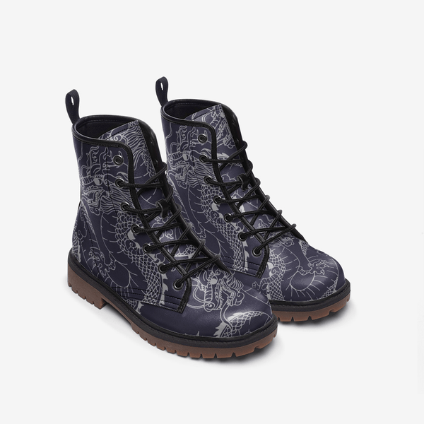Light bleu Casual Leather Lightweight boots MT - TheRepublicStudio