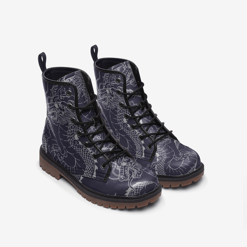 Light bleu Casual Leather Lightweight boots MT - TheRepublicStudio