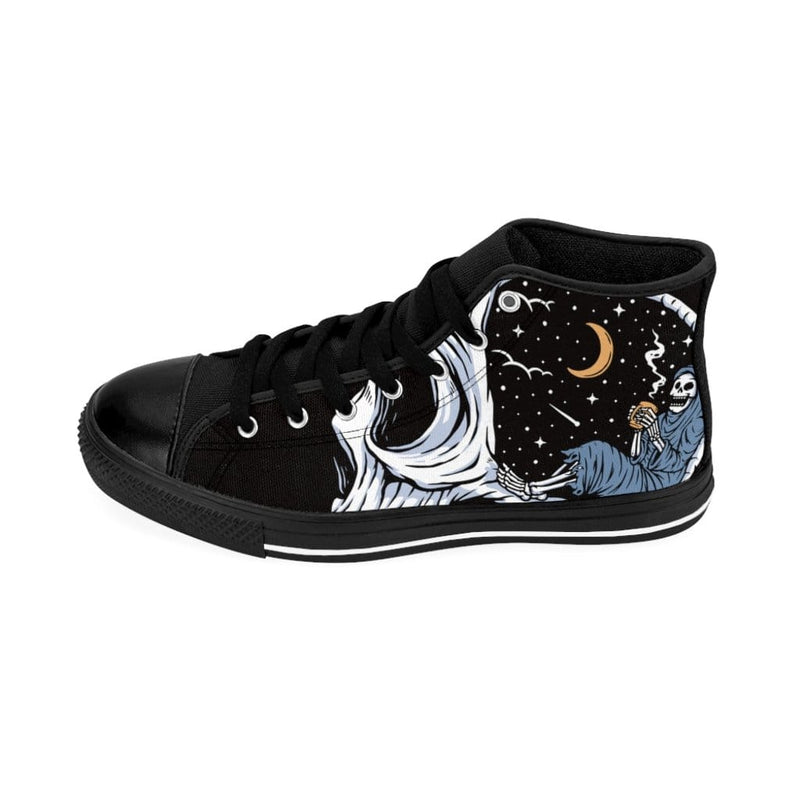 Enjoy the night while drinking coffee Women's High-top Sneakers - TheRepublicStudio