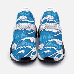 Bleu Ocean waves Unisex Lightweight Custom shoes - TheRepublicStudio