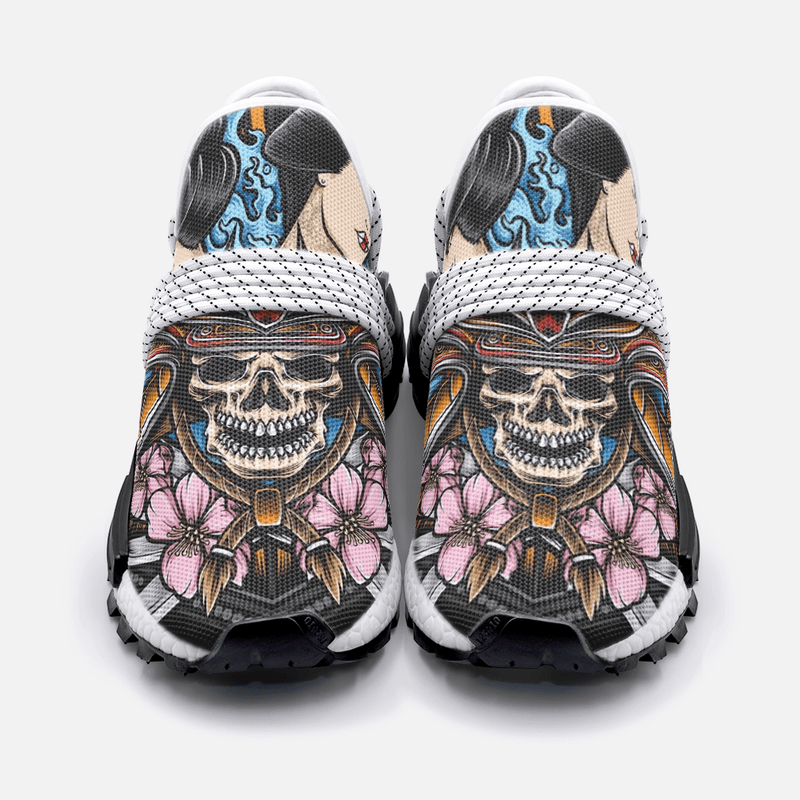 Skeleton Samurai Unisex Lightweight Custom shoes - TheRepublicStudio