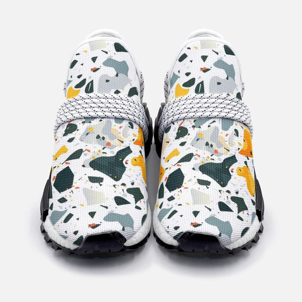 Flat colorful terrazzo pattern Unisex Lightweight Custom shoes - TheRepublicStudio