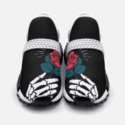 Rose Skull Unisex Lightweight Custom shoes - TheRepublicStudio