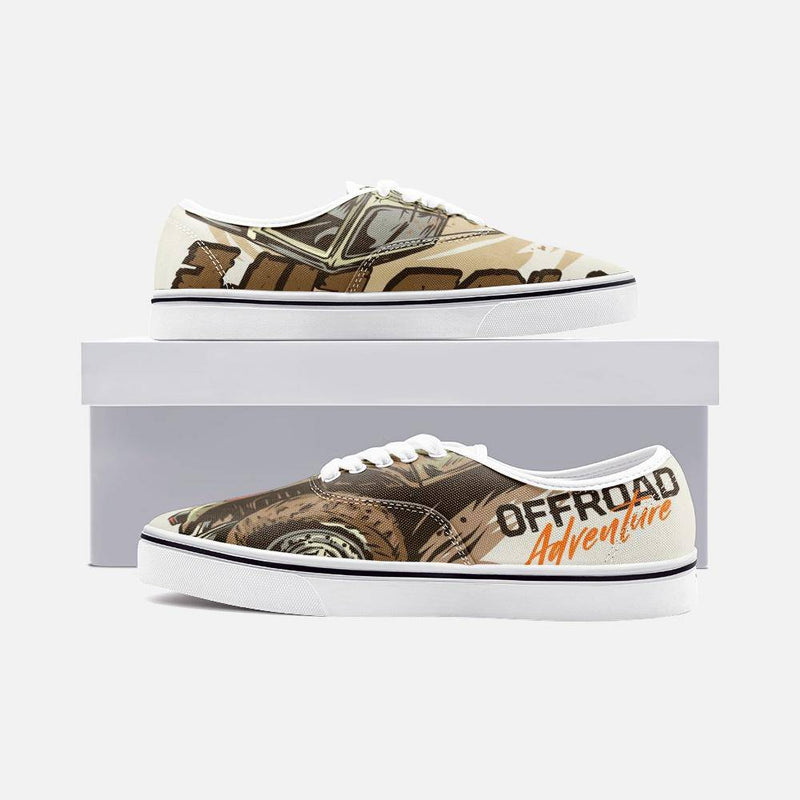 Offroad Adventure Unisex Canvas Shoes Fashion Low Cut Loafer Sneakers - TheRepublicStudio