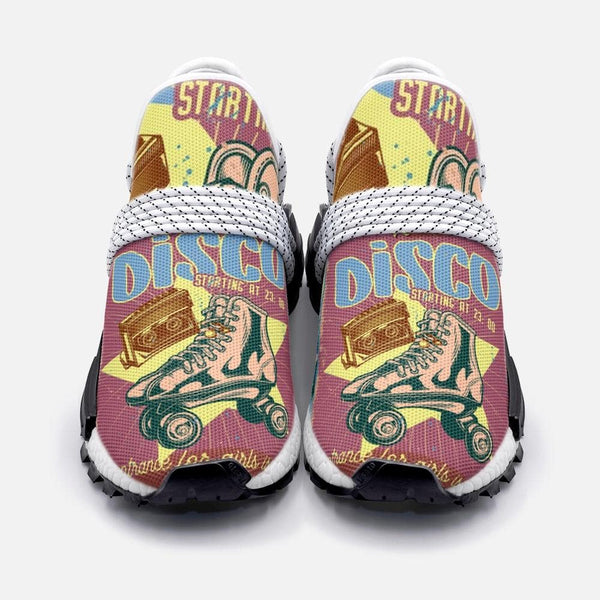 Disco roller-skates and a cassetteUnisex Lightweight Custom shoes - TheRepublicStudio