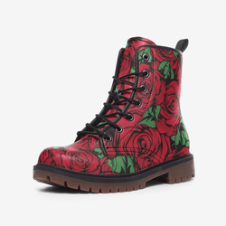 Red Roses Casual Leather Lightweight boots MT - 3 Men / 4.5 Women - TheRepublicStudio