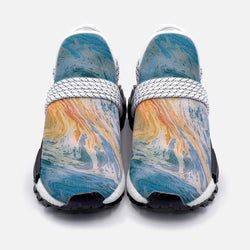 multicolored oil gasoline stains water psychedelic Unisex Lightweight Custom shoes - TheRepublicStudio