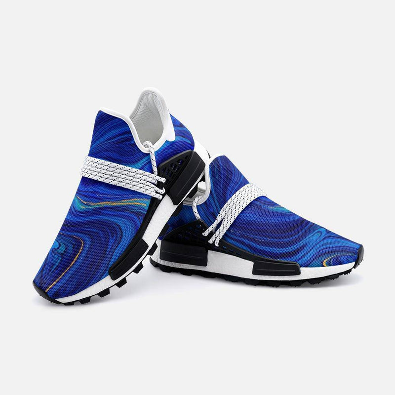 Bleu marble Unisex Lightweight Custom shoes - TheRepublicStudio