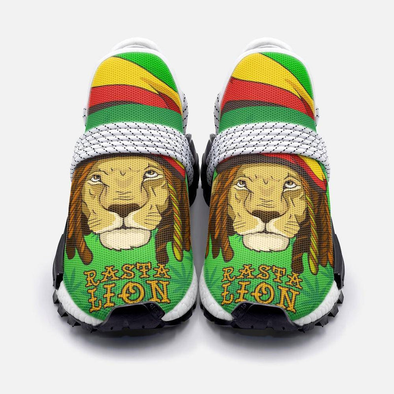 Rasta lion Unisex Lightweight Custom shoes - TheRepublicStudio