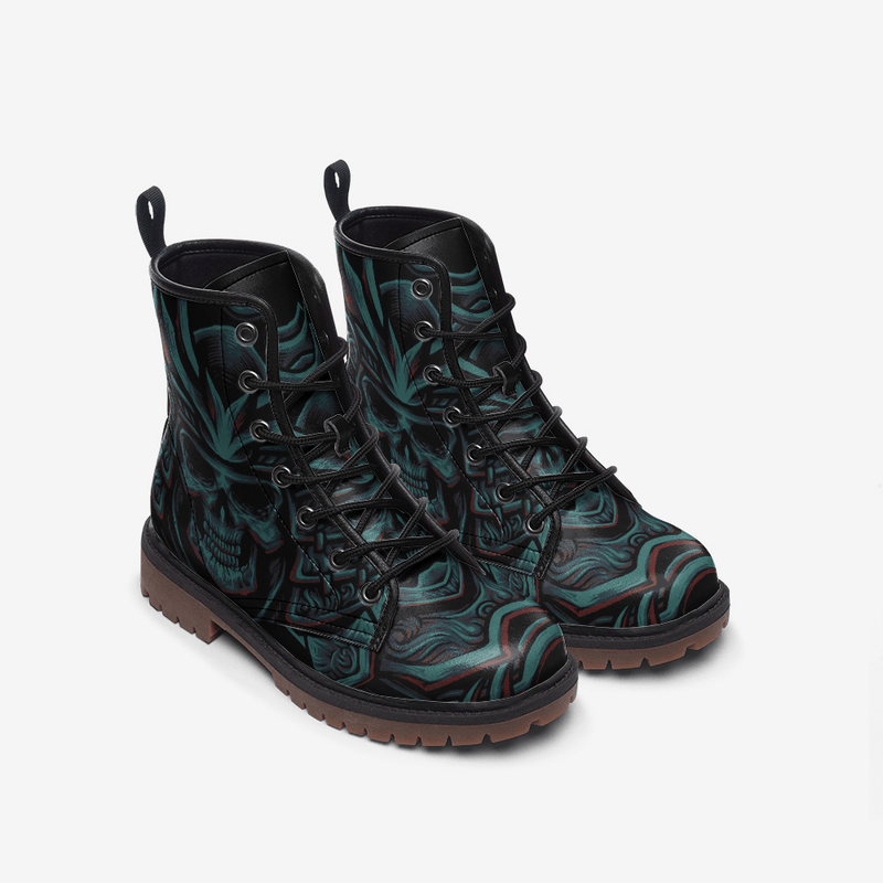 Green samurai Casual Leather Lightweight boots MT - TheRepublicStudio