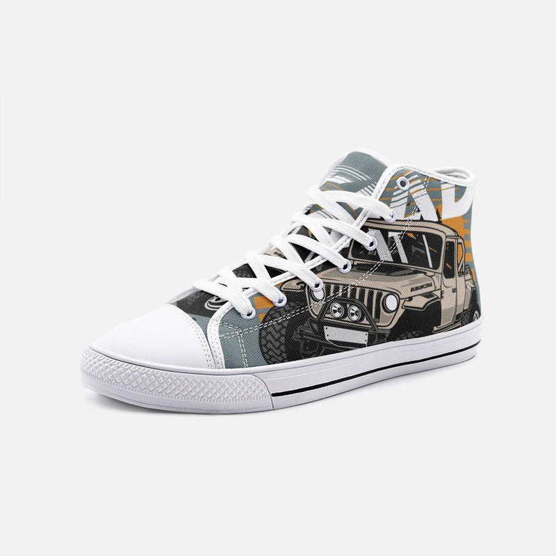 Off road Unisex High Top Canvas Shoes - TheRepublicStudio