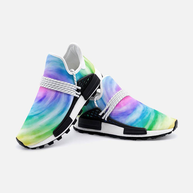 Watercolor rainbow  Unisex Lightweight Custom shoes - TheRepublicStudio