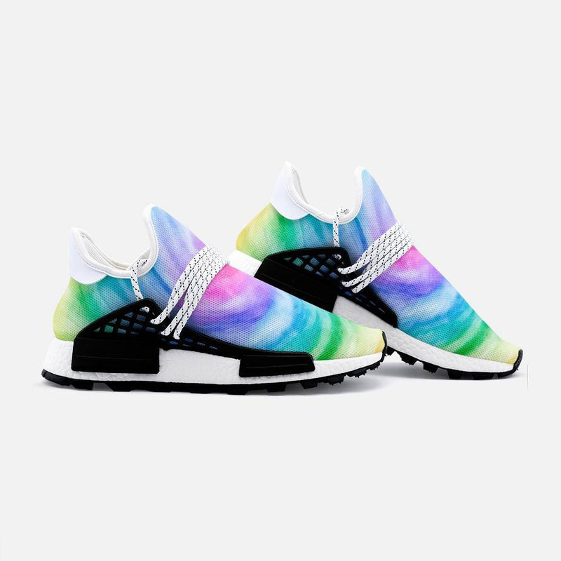 Watercolor rainbow  Unisex Lightweight Custom shoes - TheRepublicStudio