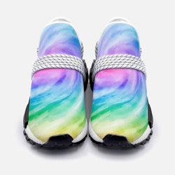 Watercolor rainbow  Unisex Lightweight Custom shoes - TheRepublicStudio