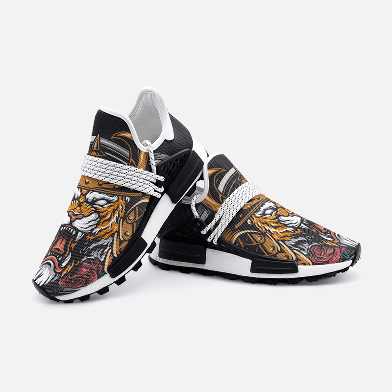 Tiger samurai Unisex Lightweight Custom shoes - TheRepublicStudio