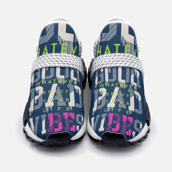 Good bad vibes graphic typography Unisex Lightweight Custom shoes - TheRepublicStudio
