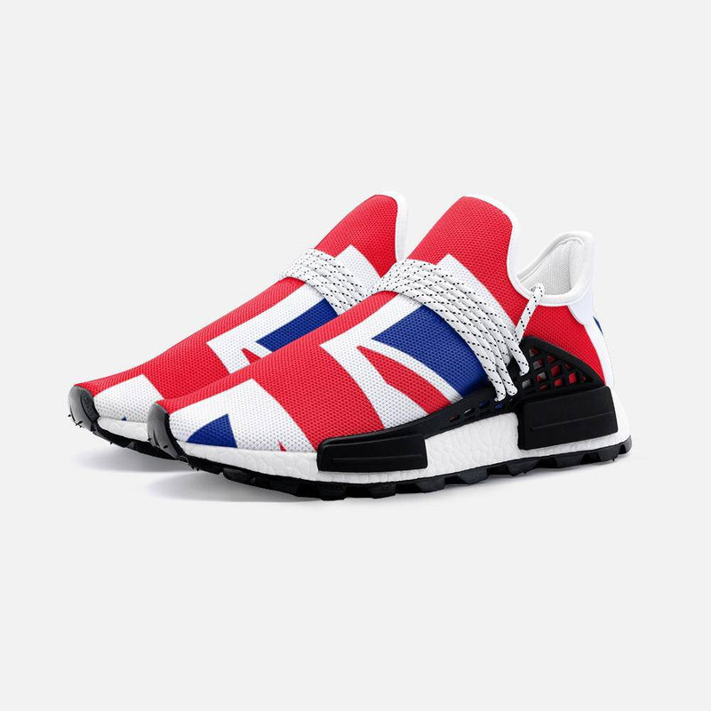 UK flag Unisex Lightweight Custom shoes - 3 Men / 4.5 Women / White - TheRepublicStudio