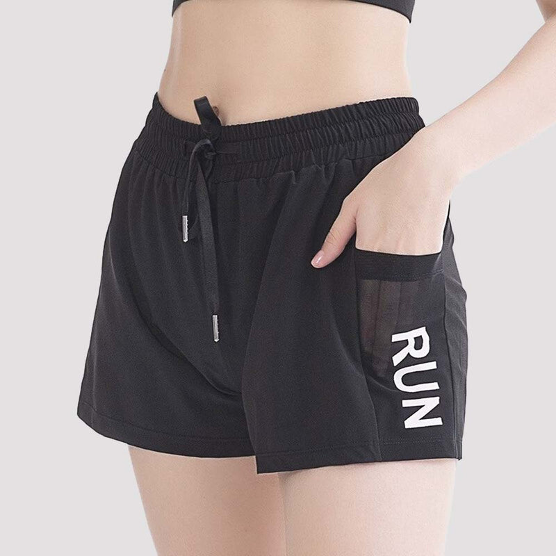 XISHA 2021 Running Shorts for Women with Phone Pockets Gym Workout Shorts Breathable Jogging Sports Shorts Yoga Woman Plus Size - TheRepublicStudio
