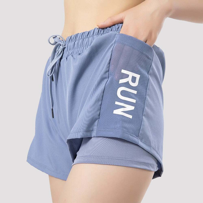 XISHA 2021 Running Shorts for Women with Phone Pockets Gym Workout Shorts Breathable Jogging Sports Shorts Yoga Woman Plus Size - TheRepublicStudio