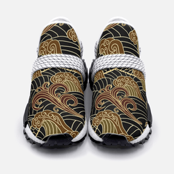 Golden wave Unisex Lightweight Custom shoes - TheRepublicStudio