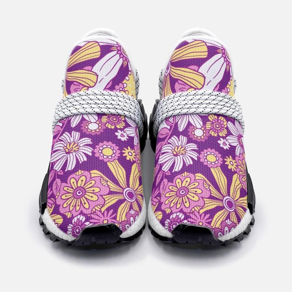 hand-drawn-groovy-floral-pattern Unisex Lightweight Custom shoes - TheRepublicStudio