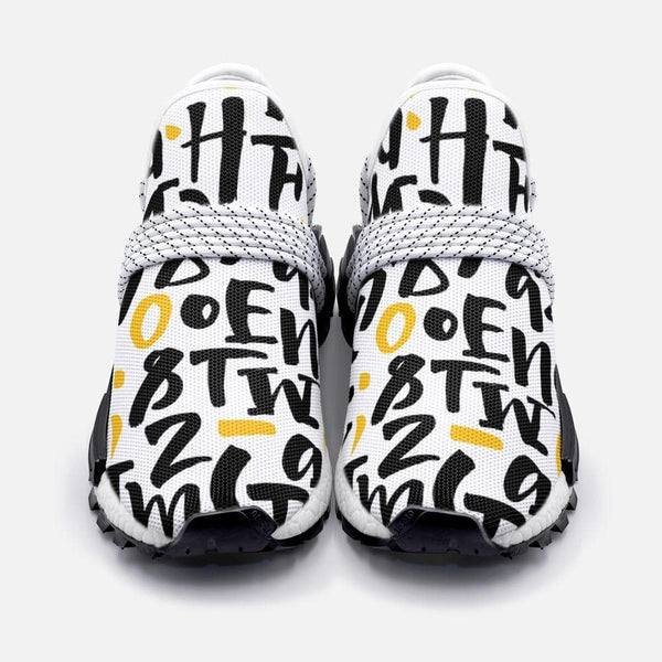 Letters pattern Unisex Lightweight Custom shoes - TheRepublicStudio