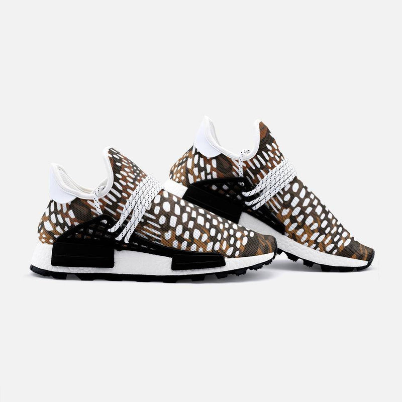 African geometric pattern with animal prints trendy hand gym shoes Unisex Lightweight Custom shoes - TheRepublicStudio