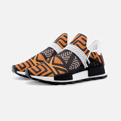 African Ethnic stripes pattern with abstract shapes gym shoes Unisex Lightweight Custom shoes - TheRepublicStudio