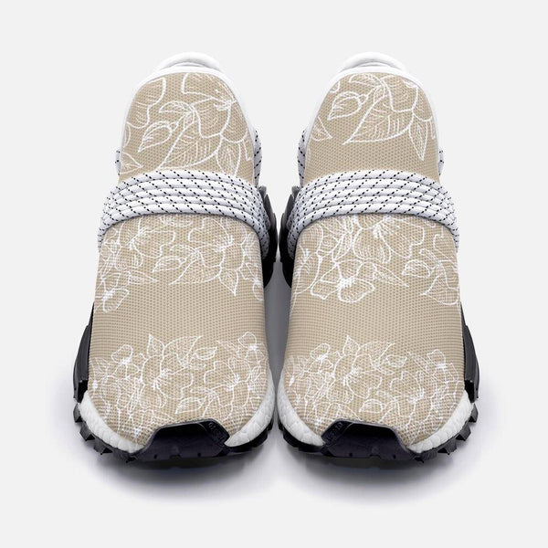 Spring floral frame ornament scandinavian Unisex Lightweight Custom shoes - TheRepublicStudio