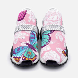 roses and colorful butterflies. Unisex Lightweight Custom shoes - TheRepublicStudio