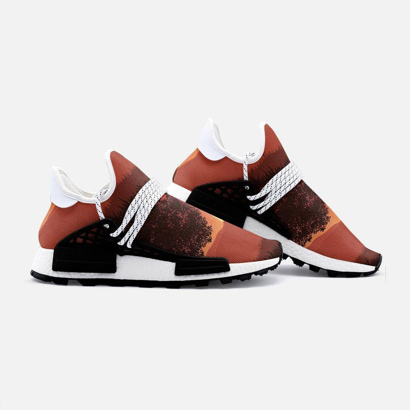 Sunset deer forest Unisex Lightweight Custom shoes - TheRepublicStudio