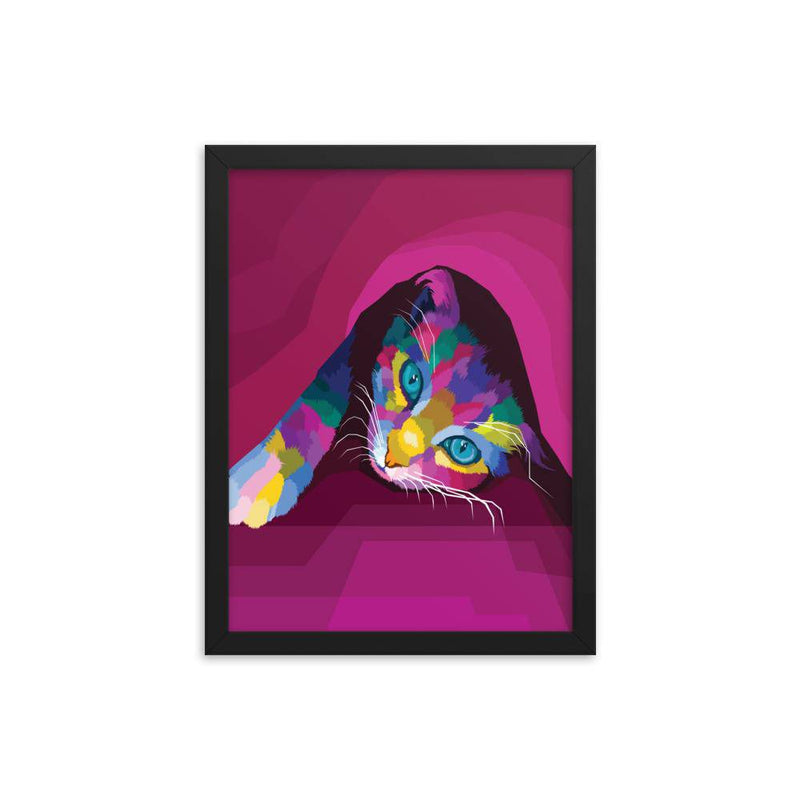 Sleeping cat Framed poster - TheRepublicStudio