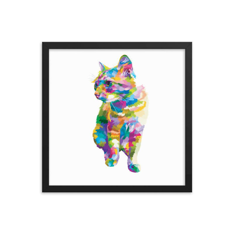 Sitting cat Framed poster - TheRepublicStudio