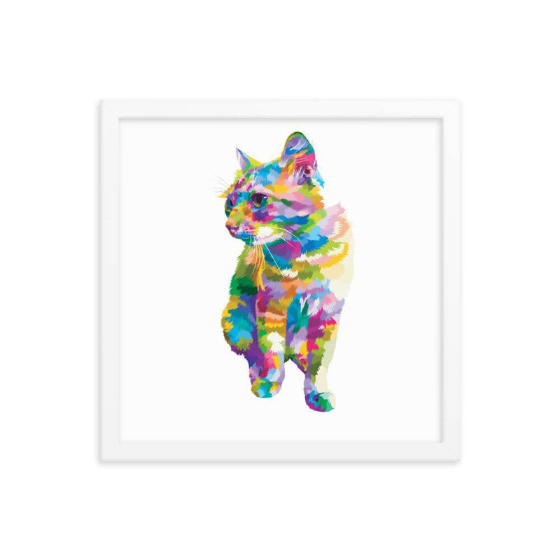 Sitting cat Framed poster - TheRepublicStudio
