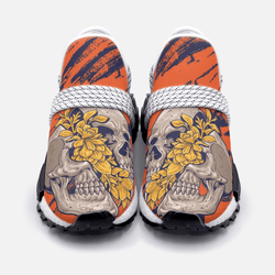 Skulls and Flowers Unisex Lightweight Custom shoes - TheRepublicStudio