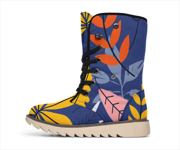 Colourful Leaves Polar Boots - TheRepublicStudio