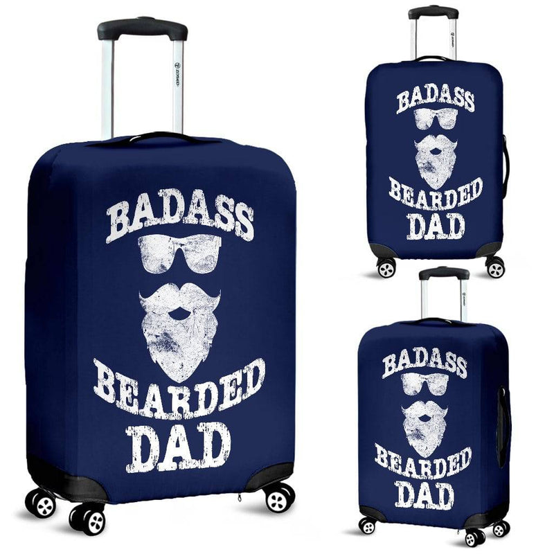 NP Bearded Dad Luggage Cover - TheRepublicStudio