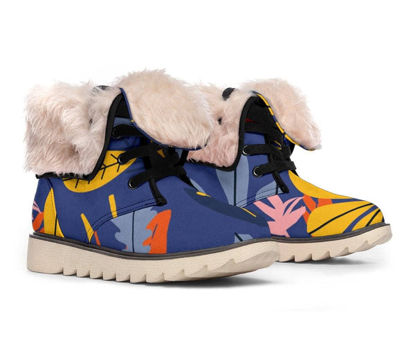Colourful Leaves Polar Boots - TheRepublicStudio