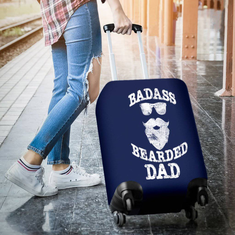 NP Bearded Dad Luggage Cover - TheRepublicStudio
