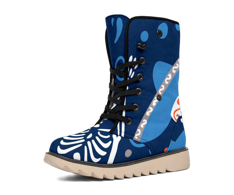 Cinco De Mayo Blue Polar Boots - TheRepublicStudio
