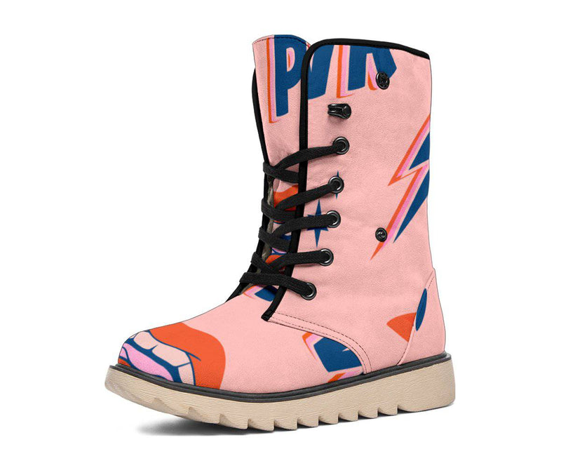 Girl Power Pink Polar Boots - TheRepublicStudio