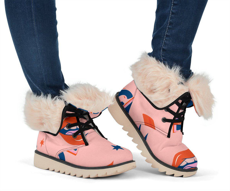 Girl Power Pink Polar Boots - TheRepublicStudio