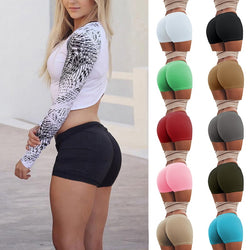 Low Waist Workout Shorts Sexy Tight Breathable Fitness Yoga Shorts Scrunch Butt Running Shorts Sport Women Gym Leggings - TheRepublicStudio
