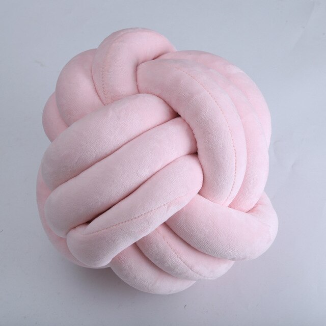 Denmark ins explosion Nordic Knot Cushion 100% Cotton Knot Ball Pillow Baby Sleep Dolls Plush Toy For Kids Sofa Cushion - TheRepublicStudio