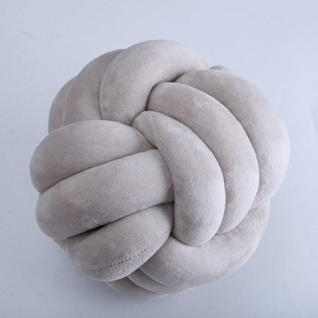 Denmark ins explosion Nordic Knot Cushion 100% Cotton Knot Ball Pillow Baby Sleep Dolls Plush Toy For Kids Sofa Cushion - TheRepublicStudio