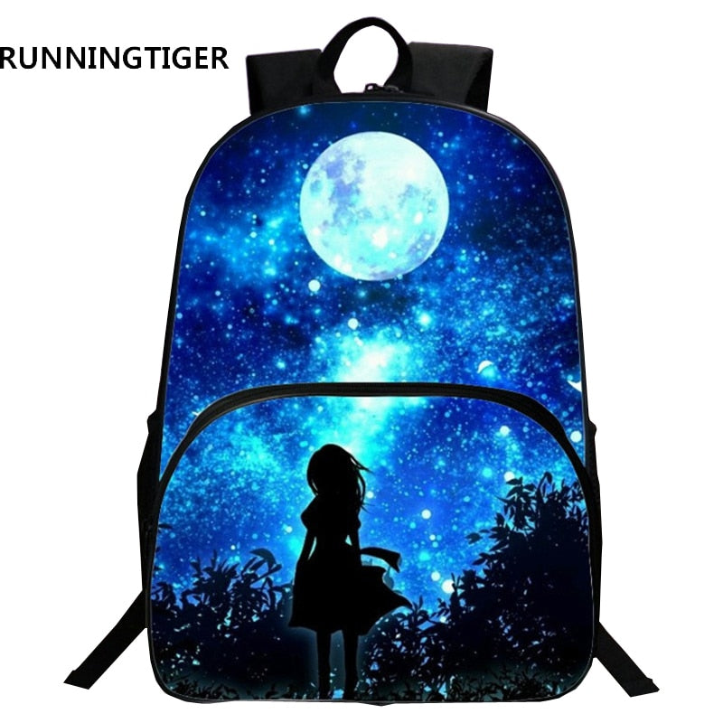 RUNNINGTIGER Children School Bags Galaxy / Universe / Space 24 Colors Printing Backpack For Teeange Girls Boys Star Schoolbags - TheRepublicStudio