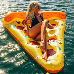 free Inflator PVC 180*150cm pizza row color floating bed ring baby swimming pool Dining Pushchair Infant Portable Play Game Mat - TheRepublicStudio