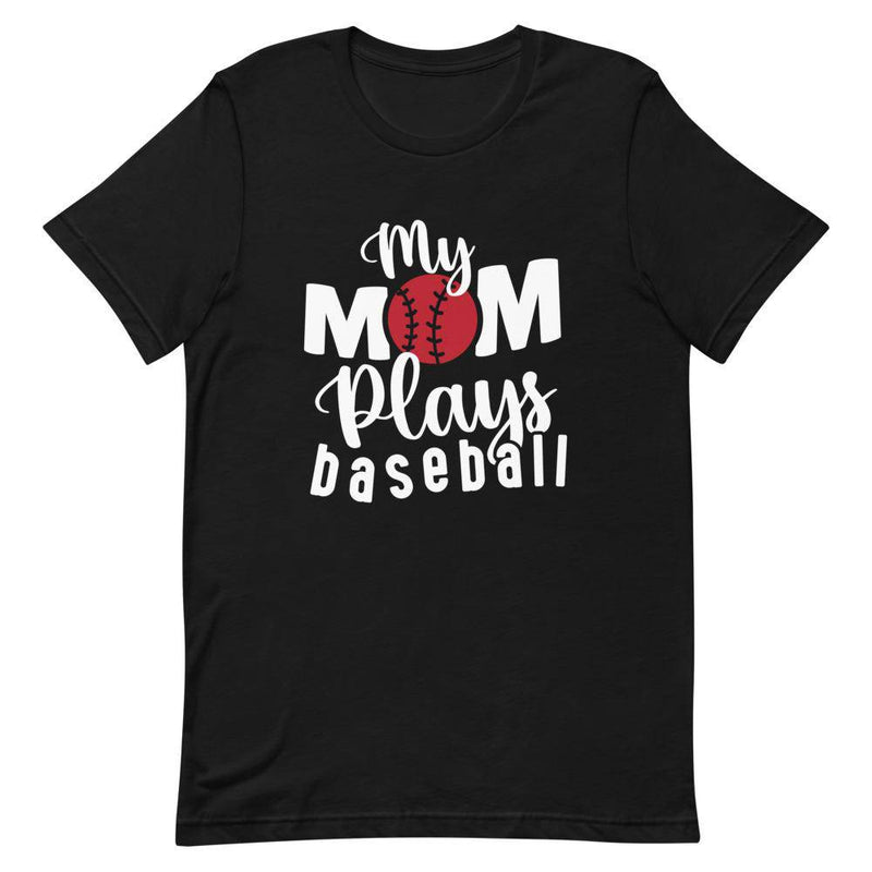 My mom plays baseball - Black / XS - TheRepublicStudio
